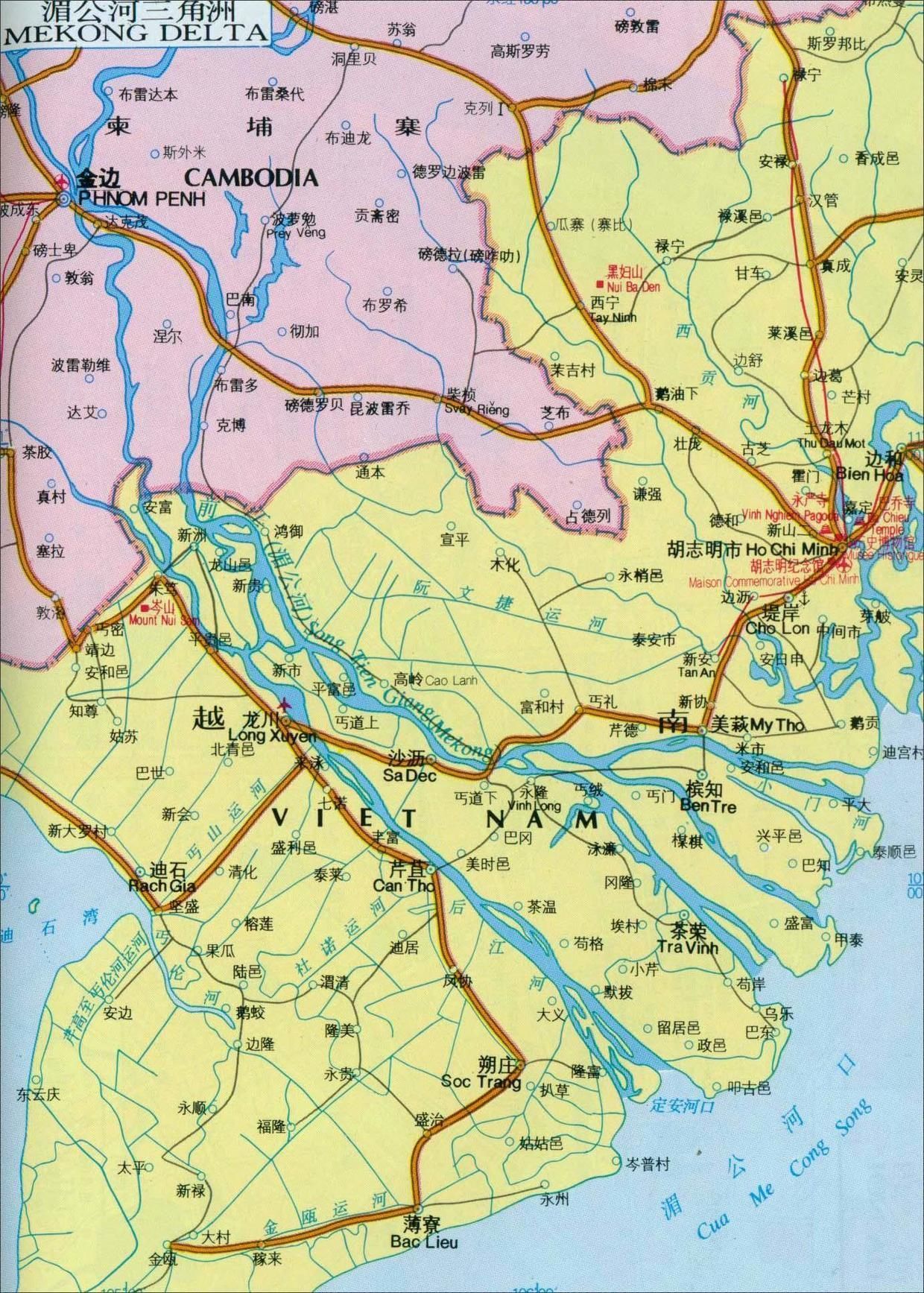 湄南河地形图图片