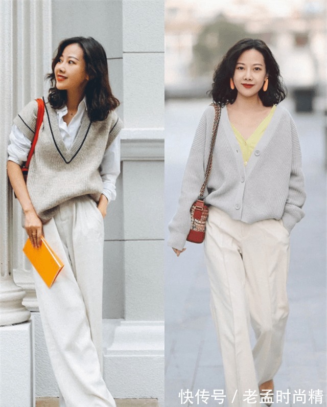 领口|秋天别只会穿卫衣了,这种“奶奶衫”时髦百搭又显气质
