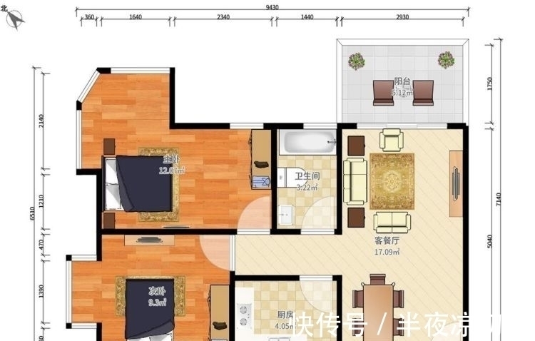 木地板|70㎡简约美式风格新房,小户型就得这么装,时尚大气又漂亮