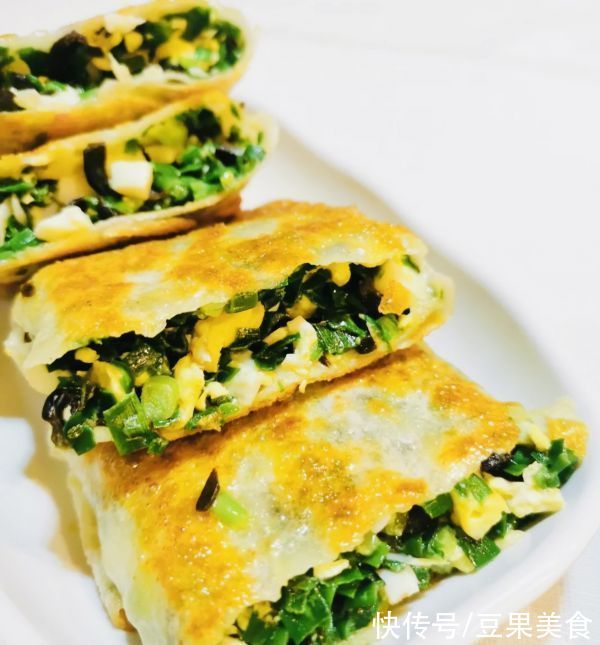 皮薄馅大|回味无穷的韭菜盒子（鸡蛋鲜虾馅）来拯救你的胃