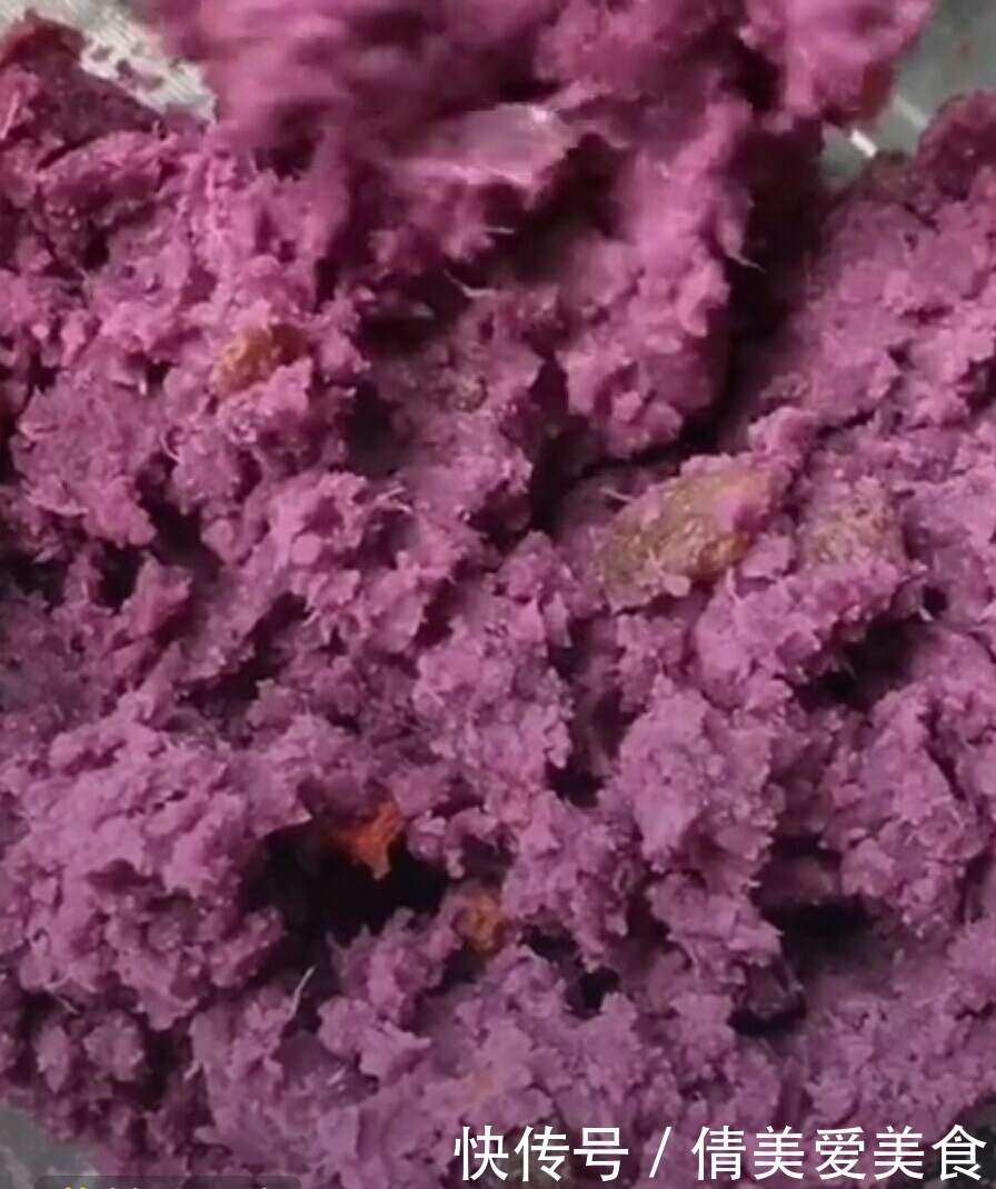 糯米饭|2个紫薯,一碗糯米,做一个简单版的紫薯糯米糕,香甜软糯