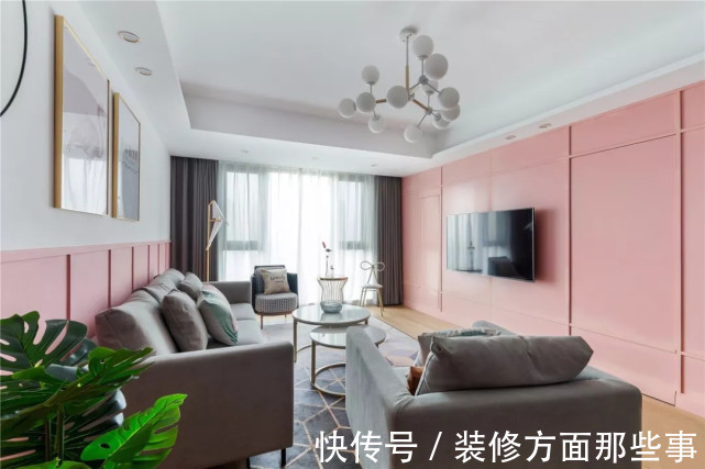 三居室|110平现代风三居室,本来以为全屋用粉色土,谁知道是我草率了
