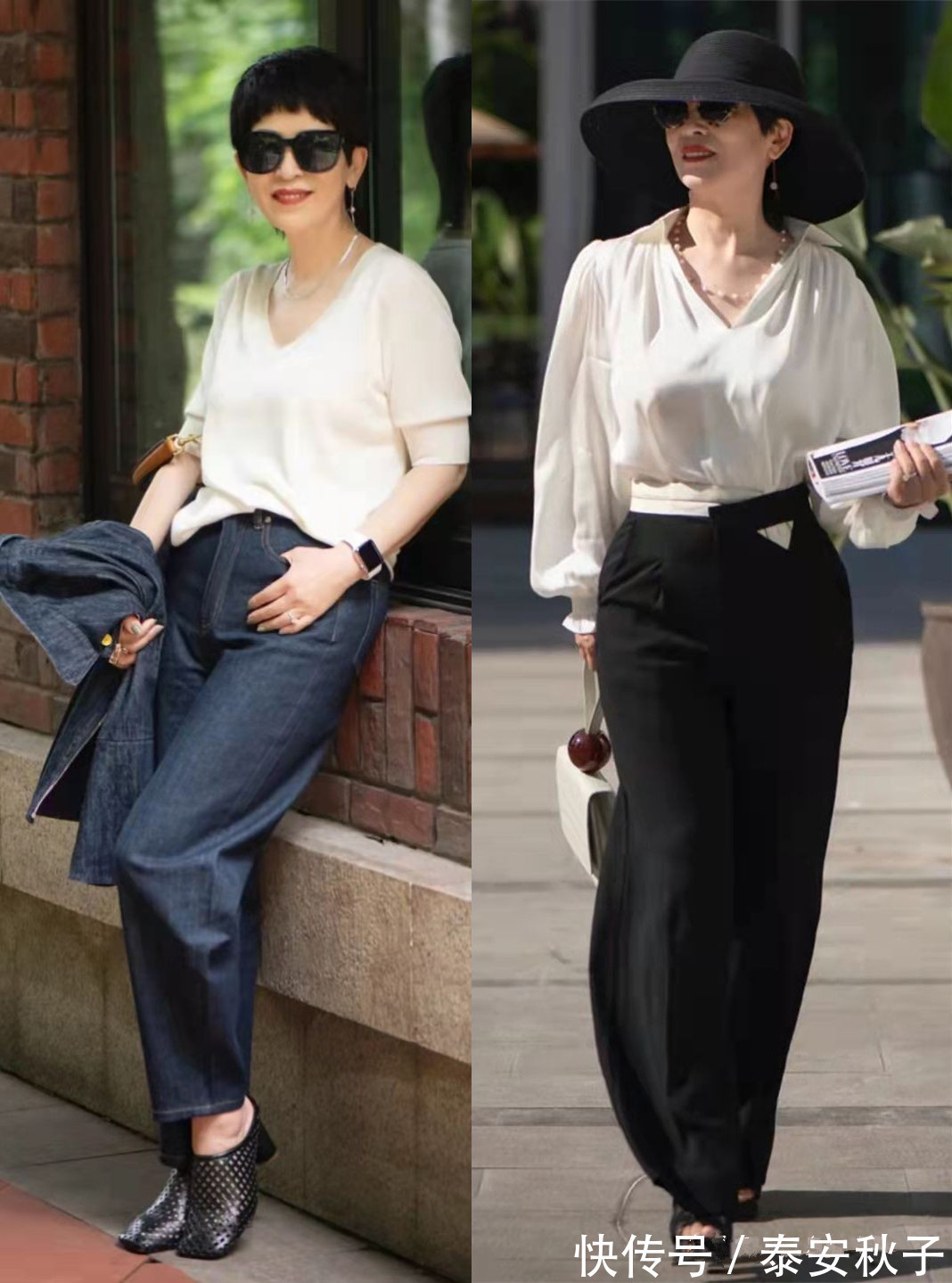 优雅 当我50岁以后,春天一定要像她一样打扮自己:显瘦、还显高级!