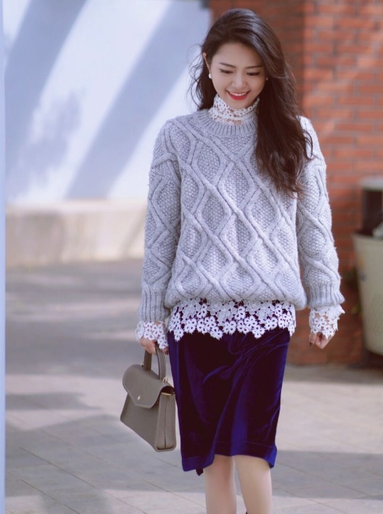 搭配 30+女人出门记得穿毛衣,学潮人这样搭,满足显瘦显高需求!