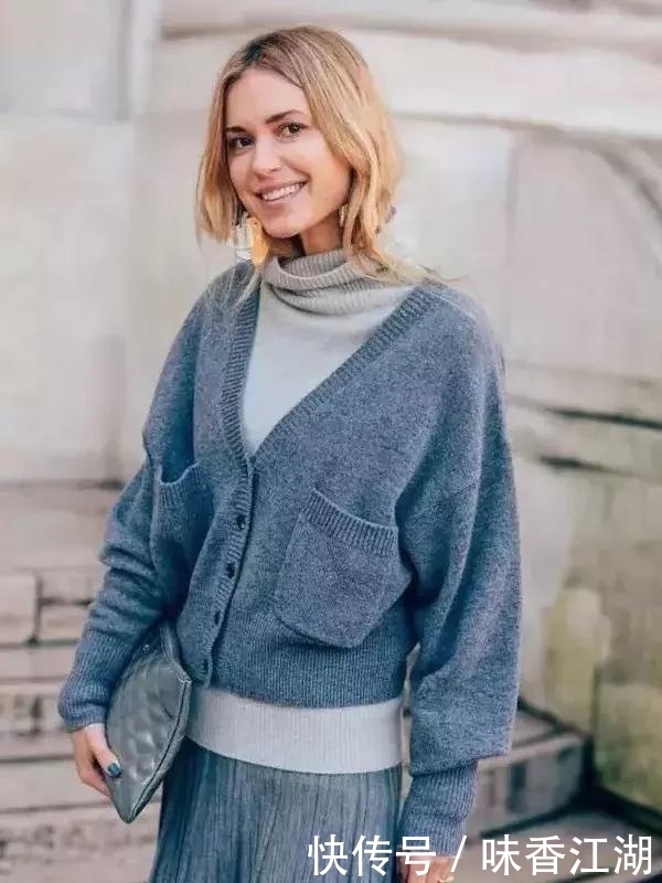 今年最火高领毛衣+大衣，才是秋冬绝配！