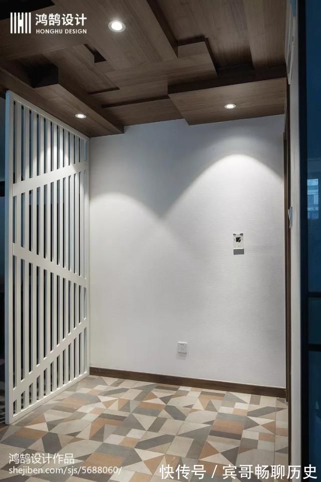 拼花|玄关是家的门面，原来地砖也可以铺得这么美~