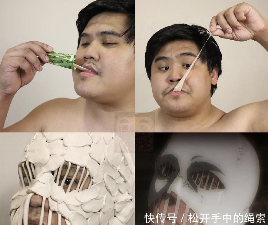 艾伦|泰国小哥进击的巨人系列,还原度过高,马趴这是在模仿他吧?