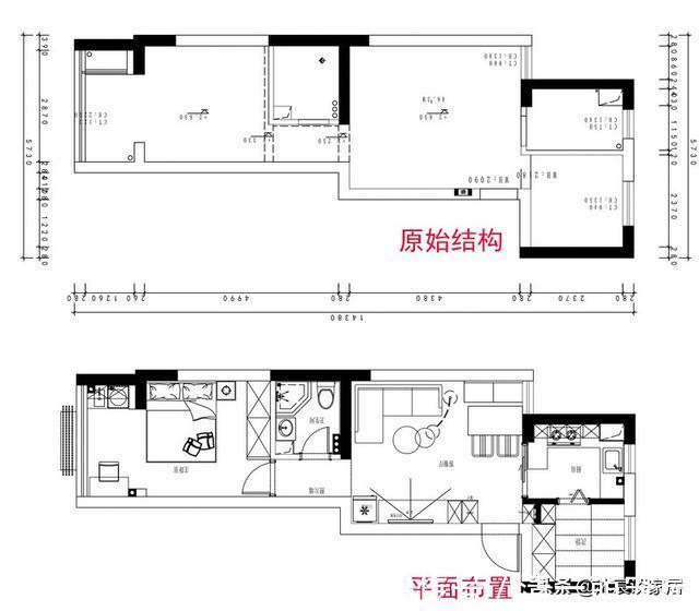 羡慕|夫妻俩买下57㎡二手房，重新装修后成温馨美居室，引众多人羡慕