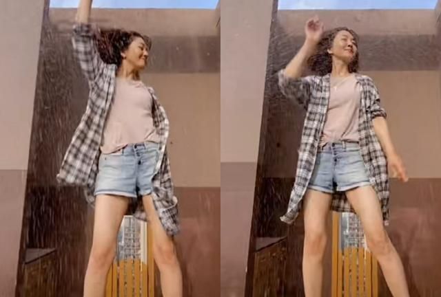 央视主持方琼素颜做饭,苹果头吸睛少女感十足,却被夸灶台真干净