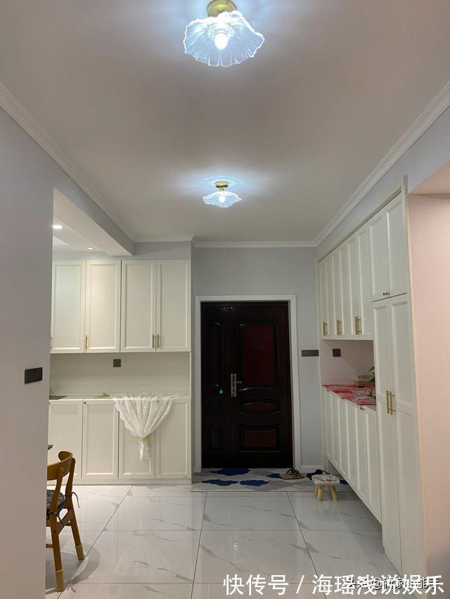 新房|第一次装修新房,完工后的效果还不错,玄关鞋柜一家人都很满意