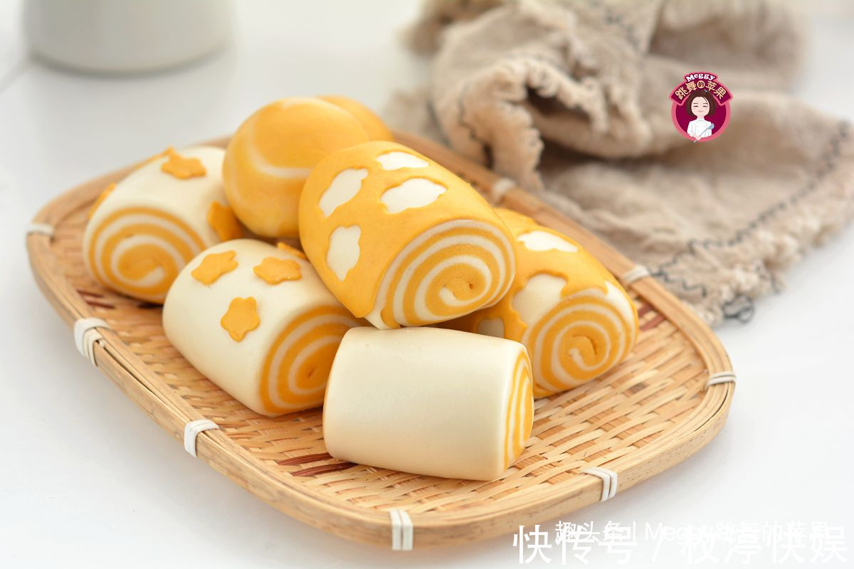 香甜|只需一次发酵的南瓜刀切馒头,全程节省60分钟,香甜暄软真漂亮