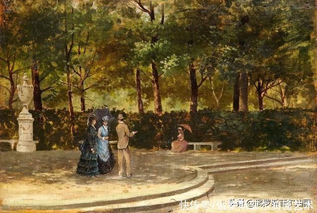 de#意大利大画家德·尼蒂斯的油画作品,莫名的好看,耐看,非常喜欢