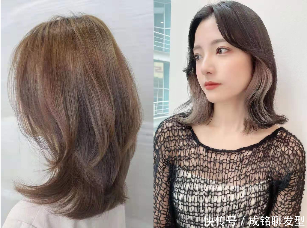 刘海|2021最火的“鱼尾烫”锁骨发，适合圆脸方脸女士，简约时尚又高级