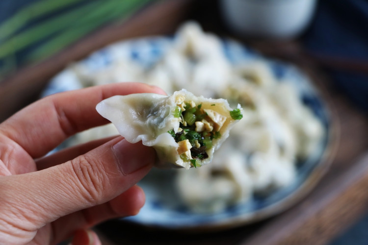肉馅|我家最爱的素馅饺子,每次都要吃撑,比肉馅好吃,要多吃