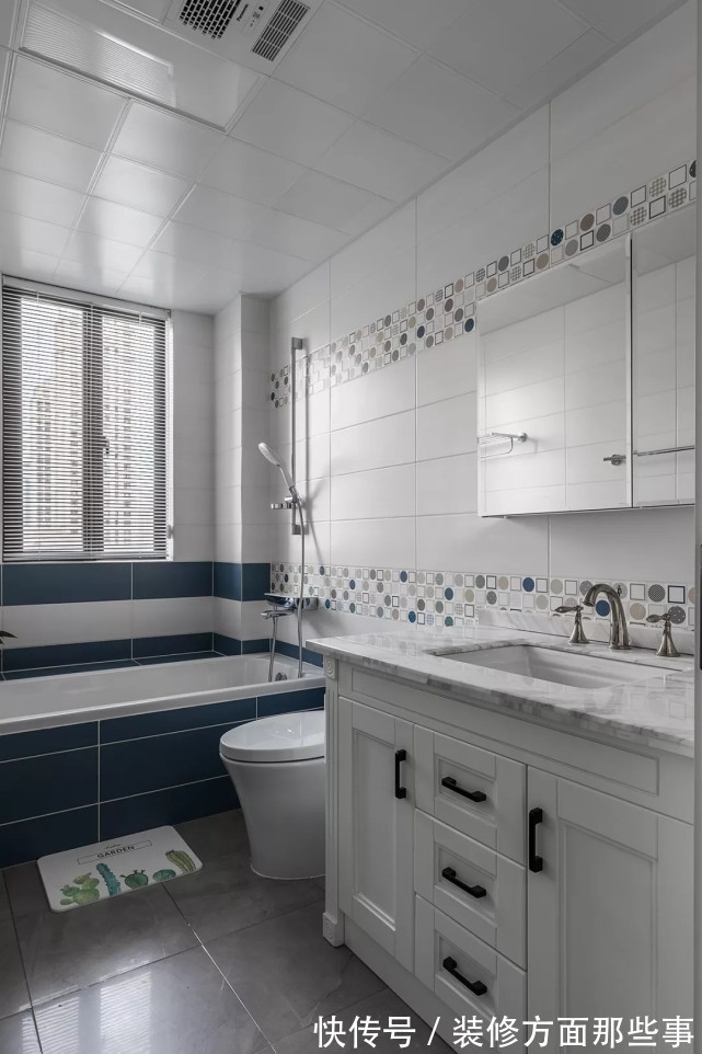 大理石|180平美式四居室,电视墙用大理石简约而不简单很高级