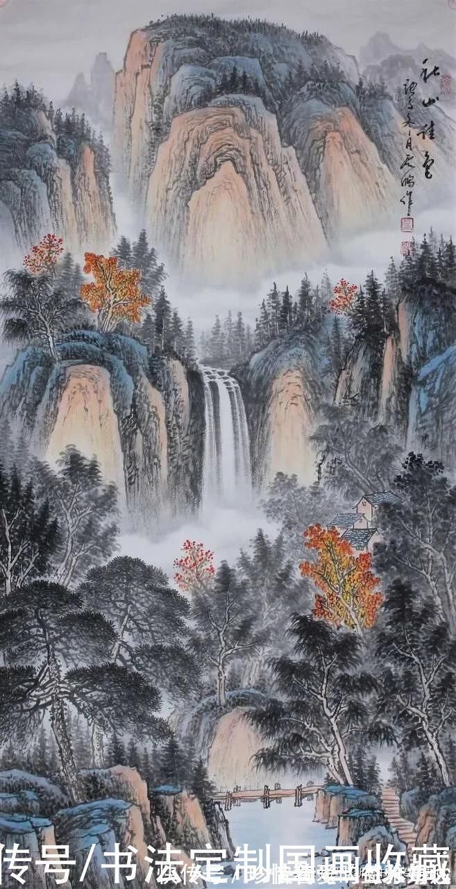 奖金奖|书法国画定制收藏《淡泊明志,养德泽福,江南春色,万山红遍》