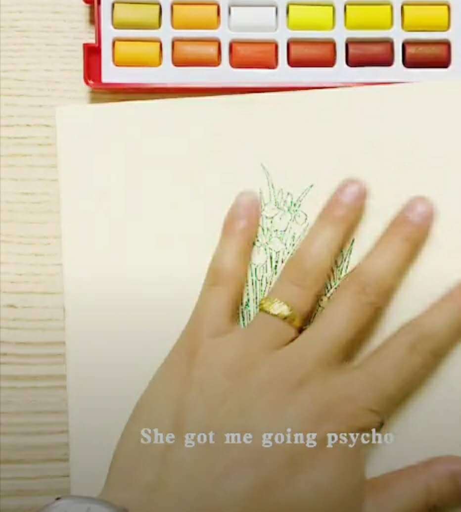 彩虹百合#美术生教你三步画出彩红百合,只需要一根棉线,简单到你无法相信