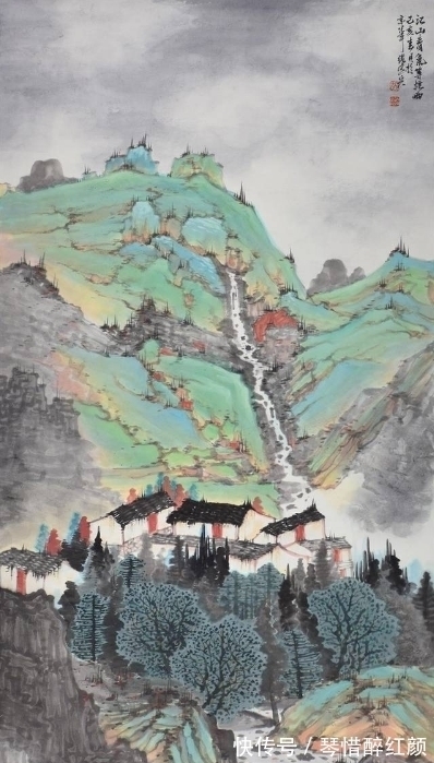 山水画#张照兵:超高天赋的80后画家,兼具学术价值和艺术影响力