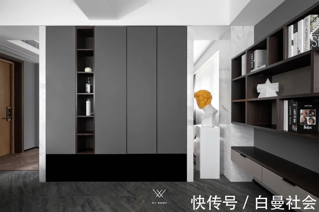 灰色调|120㎡现代极简风,安静华丽的高级,优雅端庄好大气