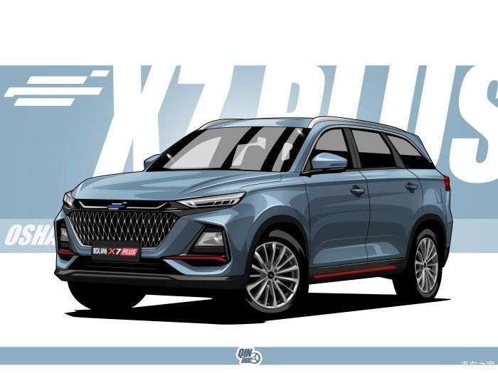 suv|漫画大空间SUV长安欧尚X7 PLUS，追梦路上的领航伙伴(送手机壁纸)