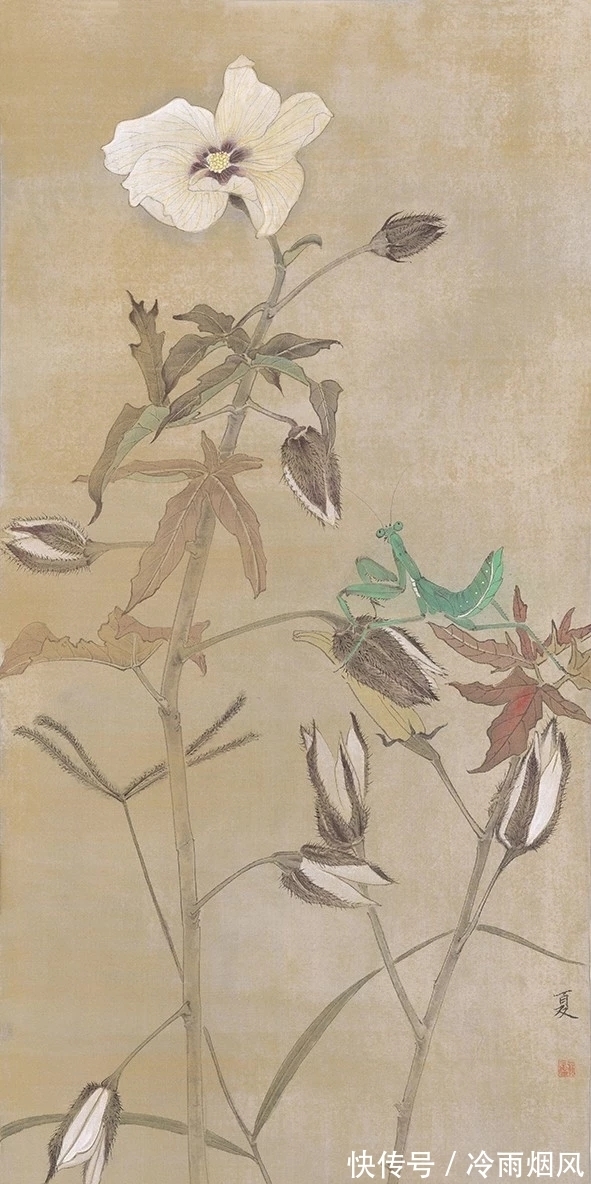 广州画院#广州画院|素墨无声,李夏夏花鸟画