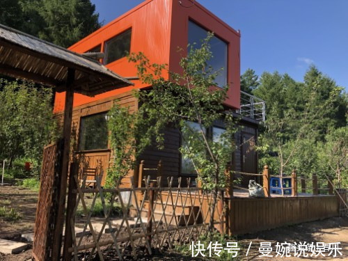 庭院|95后夫妻用废弃集装箱造双层别墅，造价6万元庭院一应俱全