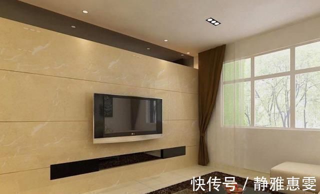 石膏线|客厅别再装瓷砖电视墙了,如今都流行装这种电视墙,好看又上档次