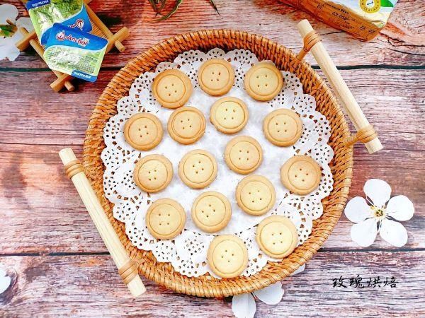 糖粉|可可爱爱的小纽扣饼干，一道能吃下三碗饭的神奇美食