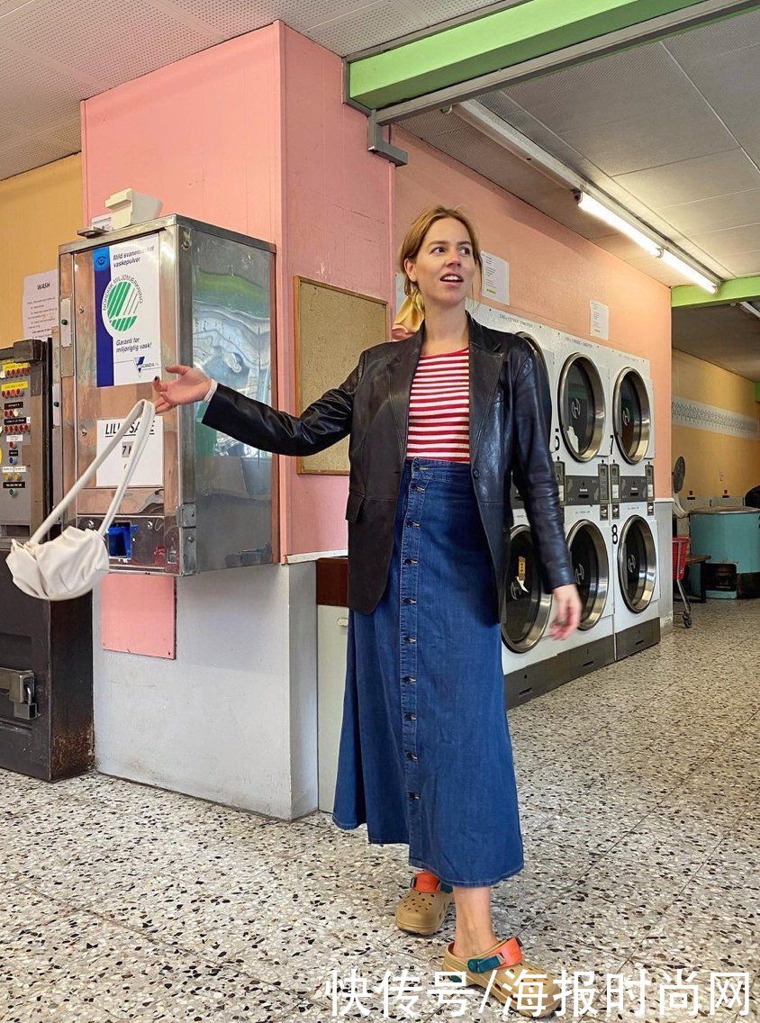 半裙|显瘦不挑人的半身裙，可能就是她们身上的这条了吧