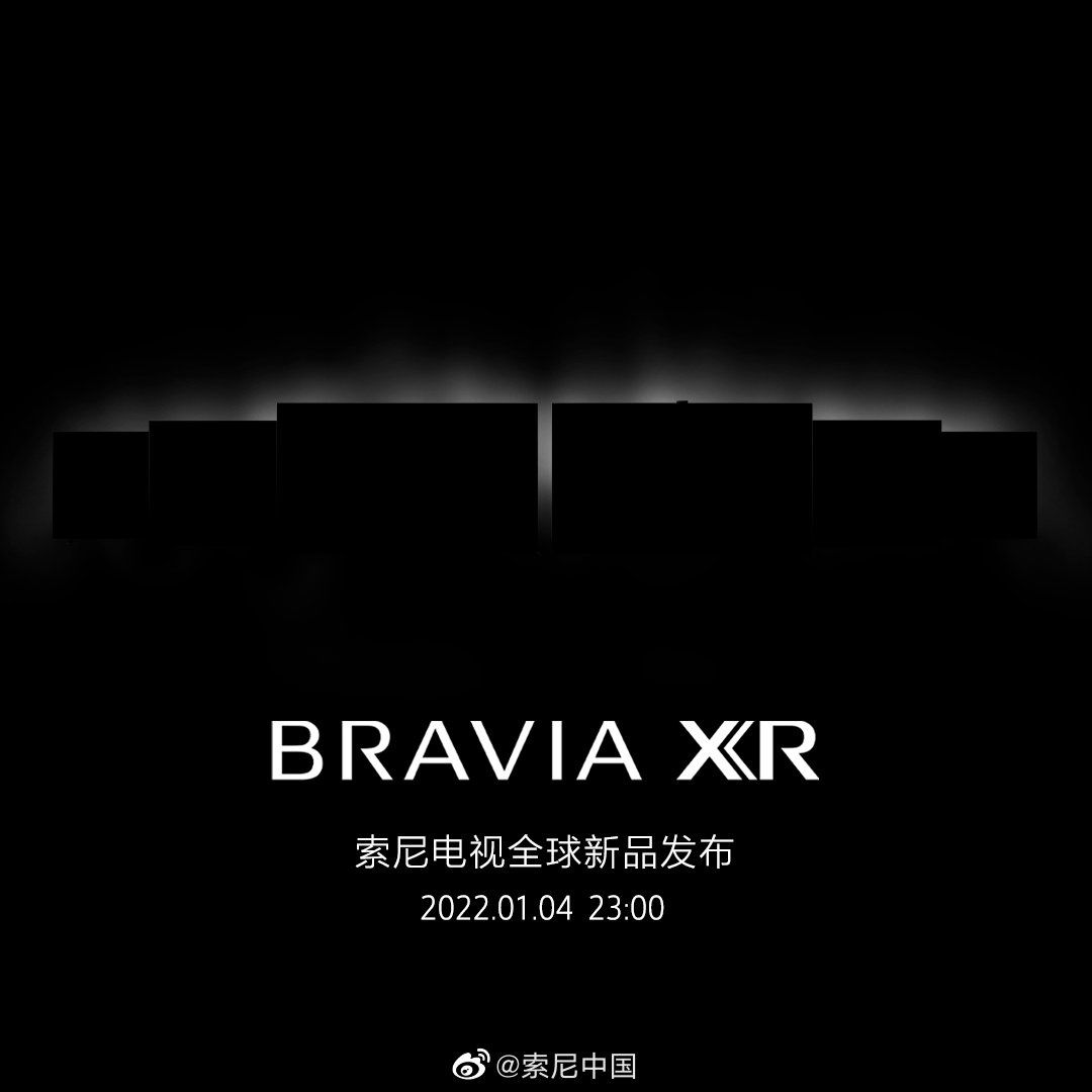 4k|2022 索尼电视 BRAVIA XR 全球新品发布会定档明年 1 月 4 日