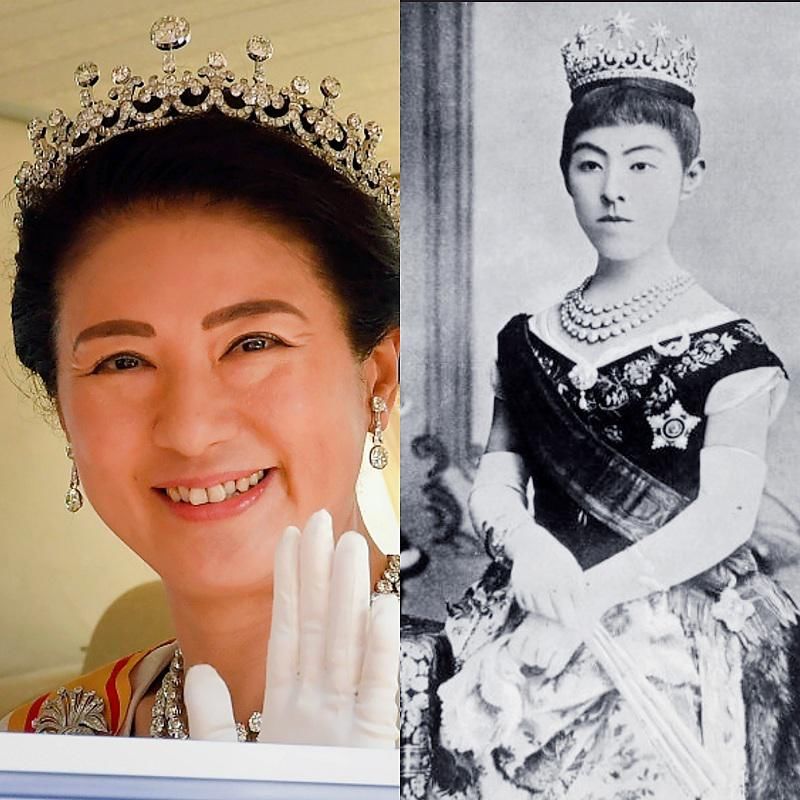 皇后|这套首饰是日本皇室的象征，只有皇后能佩戴，雅子至今才戴过耳钉