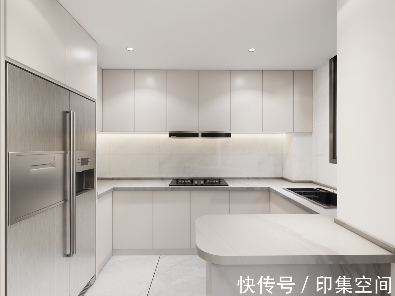 电视墙|极简+悬空电视墙，营造大平层空间感