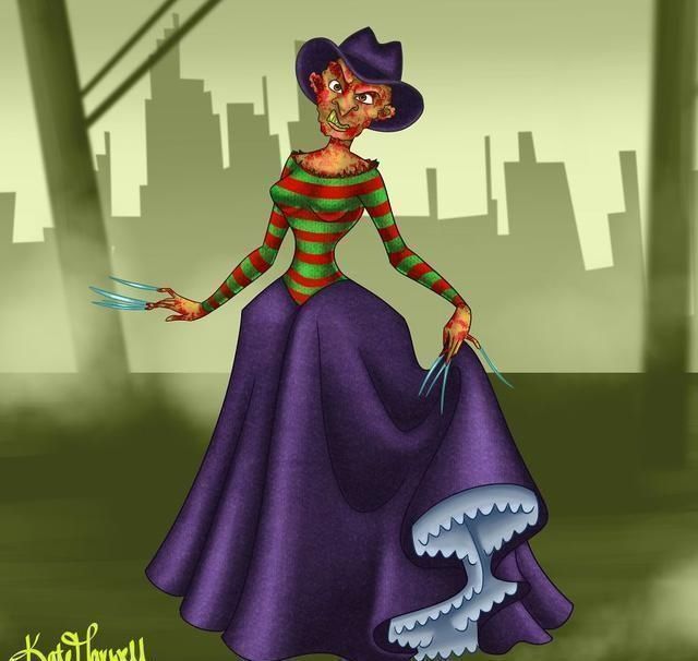 白雪公主#迪士尼公主变成恐怖“怪物”,丧尸让人害怕,吸血鬼画风妖娆