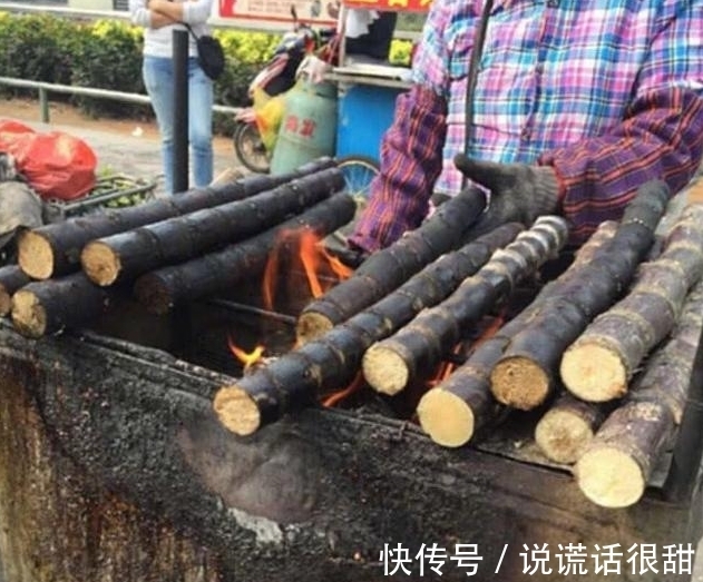 |搞笑图片幽默段子笑话:烤甘蔗的味道咋样的,真想尝一尝