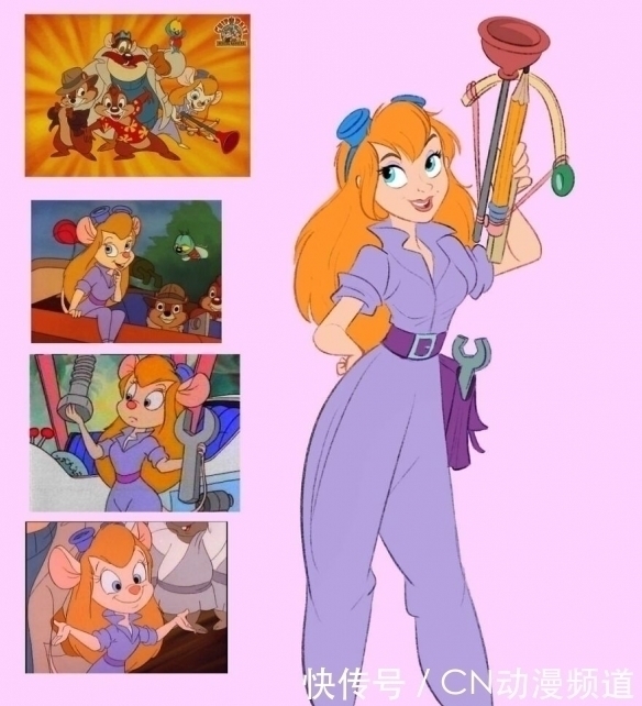 拟人化|迪士尼动画动物拟人化,花栗鼠变成帅哥,费琳化身美少女