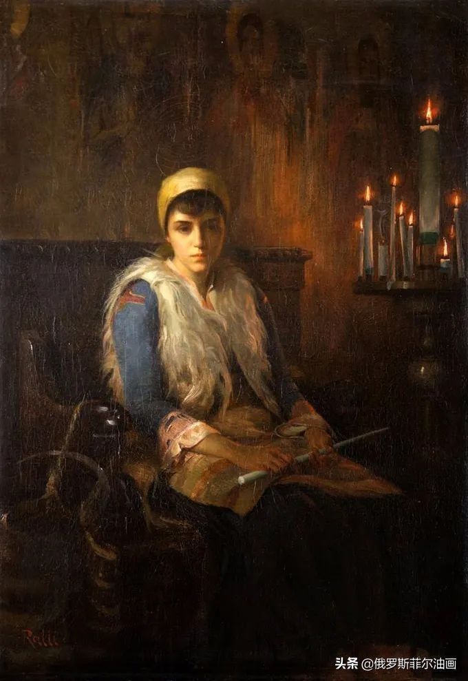 拉利@微妙而动人的油画，他画出了东方浪漫的神秘主义
