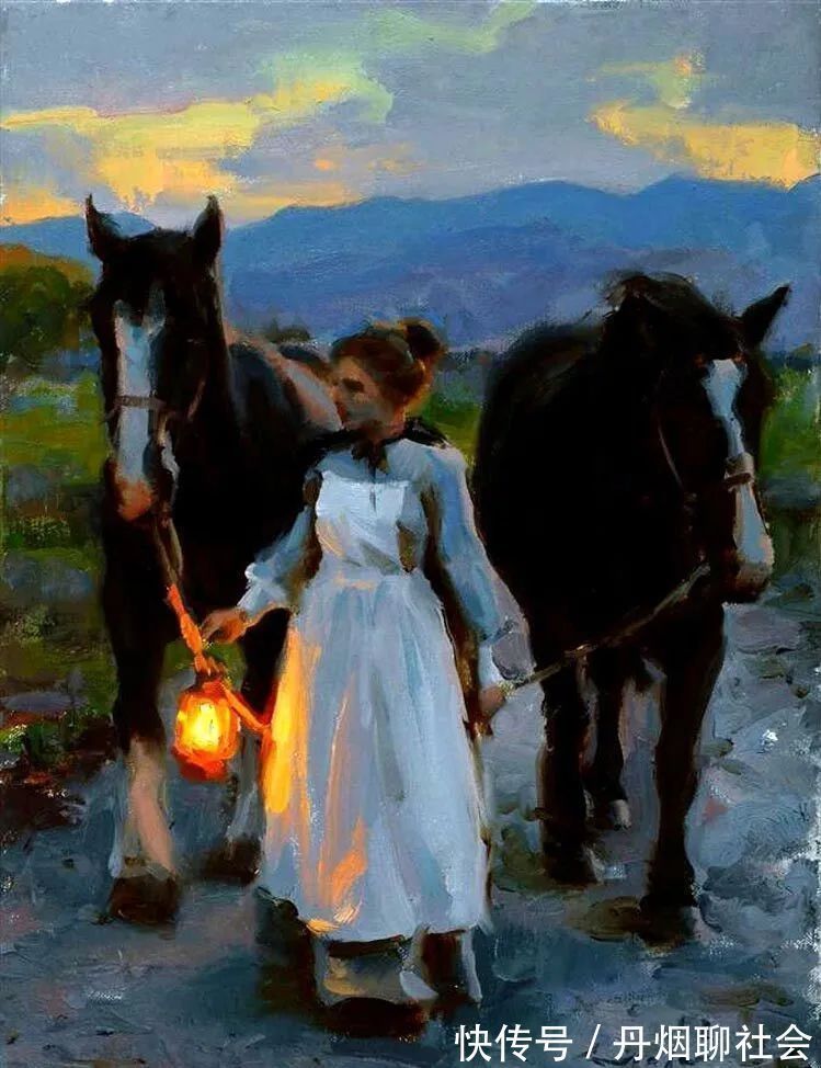 迈克尔·马尔姆!寻找生命中的光,70后印象现实主义画家迈克尔·马尔姆的油画