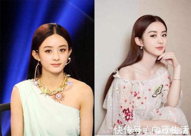 谭松韵 圆脸的女生尽量避开中分,显脸大还俗气,这4款发型更适合你