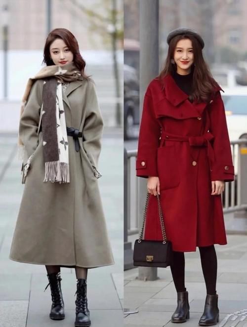 18套冬季大衣街拍，过年穿大衣就这样搭配了