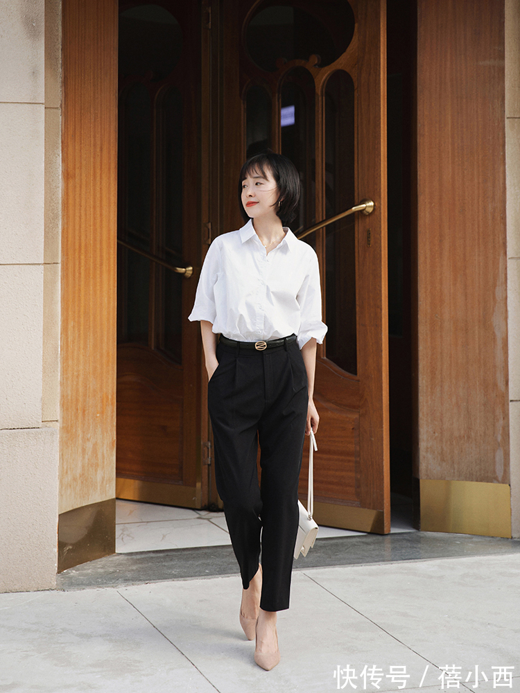 白衬衫|时髦!高级!简约!早秋“白衬衫”一衣多穿搭配,我都帮你选好了