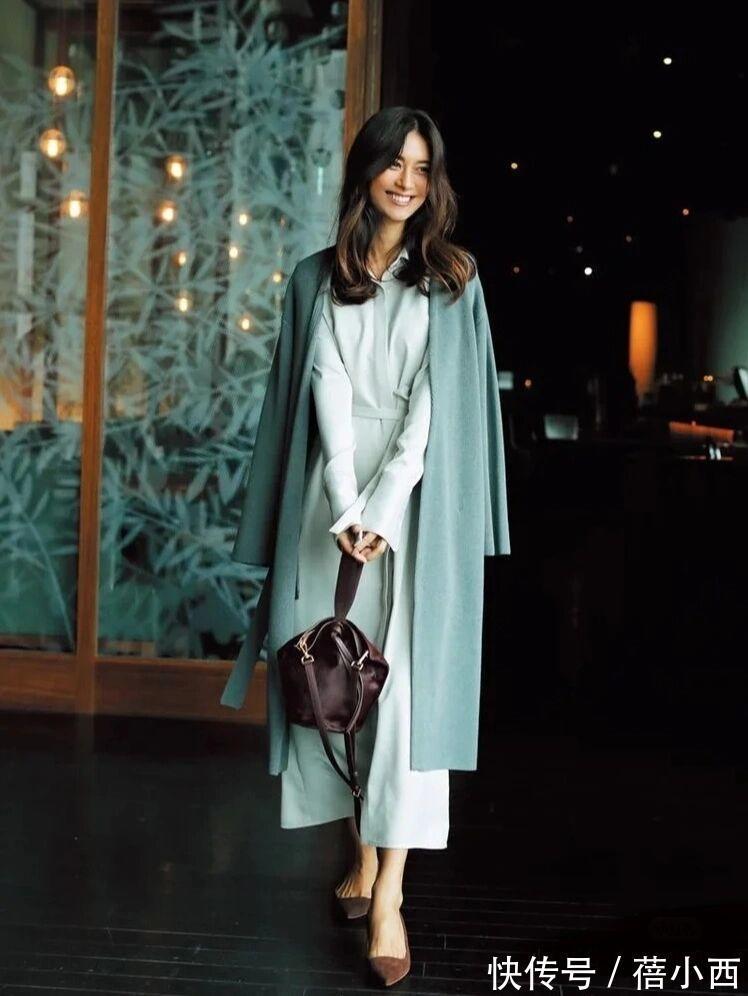 大衣|奔三奔四的日本小姐姐真会穿大衣,不老气不扮嫩,40岁最好的状态