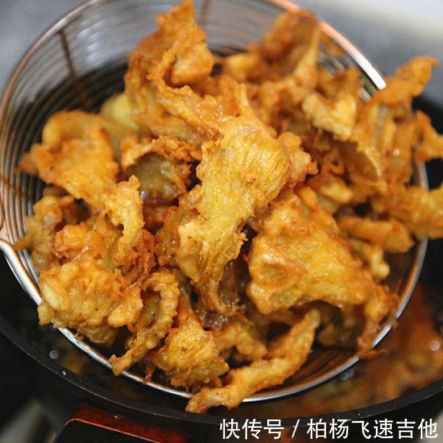 面糊|干炸蘑菇，香酥美味，下酒好菜