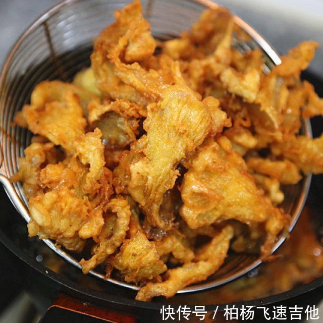 面糊|干炸蘑菇,香酥美味,下酒好菜
