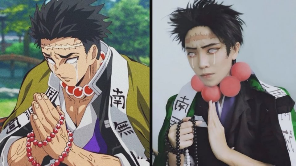 炭治郎|鬼灭之刃COS:祢豆子惹人怜爱,伊之助肌肉感十足,漫迷们裂开了