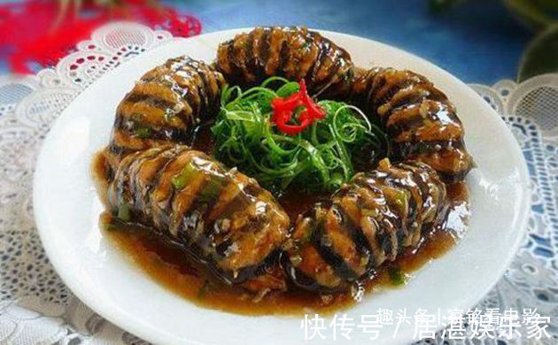 茄龙|美食推荐蒜泥菠菜鸡蛋，爆炒腰花，青椒炒猪血，肉馅蒸茄龙做法