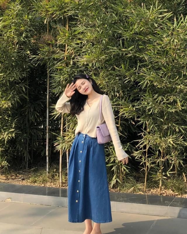 毛衣裙 穿“毛衣”的时候,注意3个小细节,轻松打造高级洋气的森系穿搭