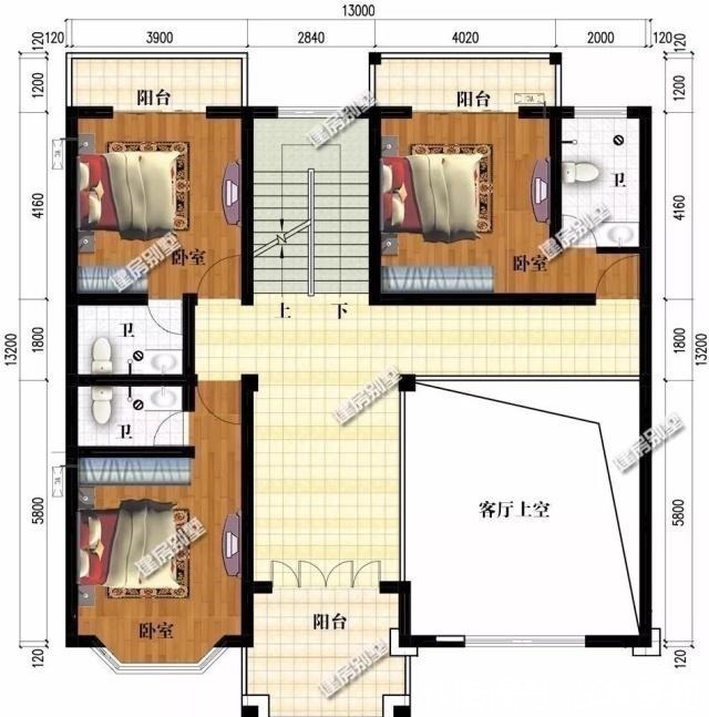 两厅|两栋开间尺寸接近的四层别墅,第二栋造型真的很美!