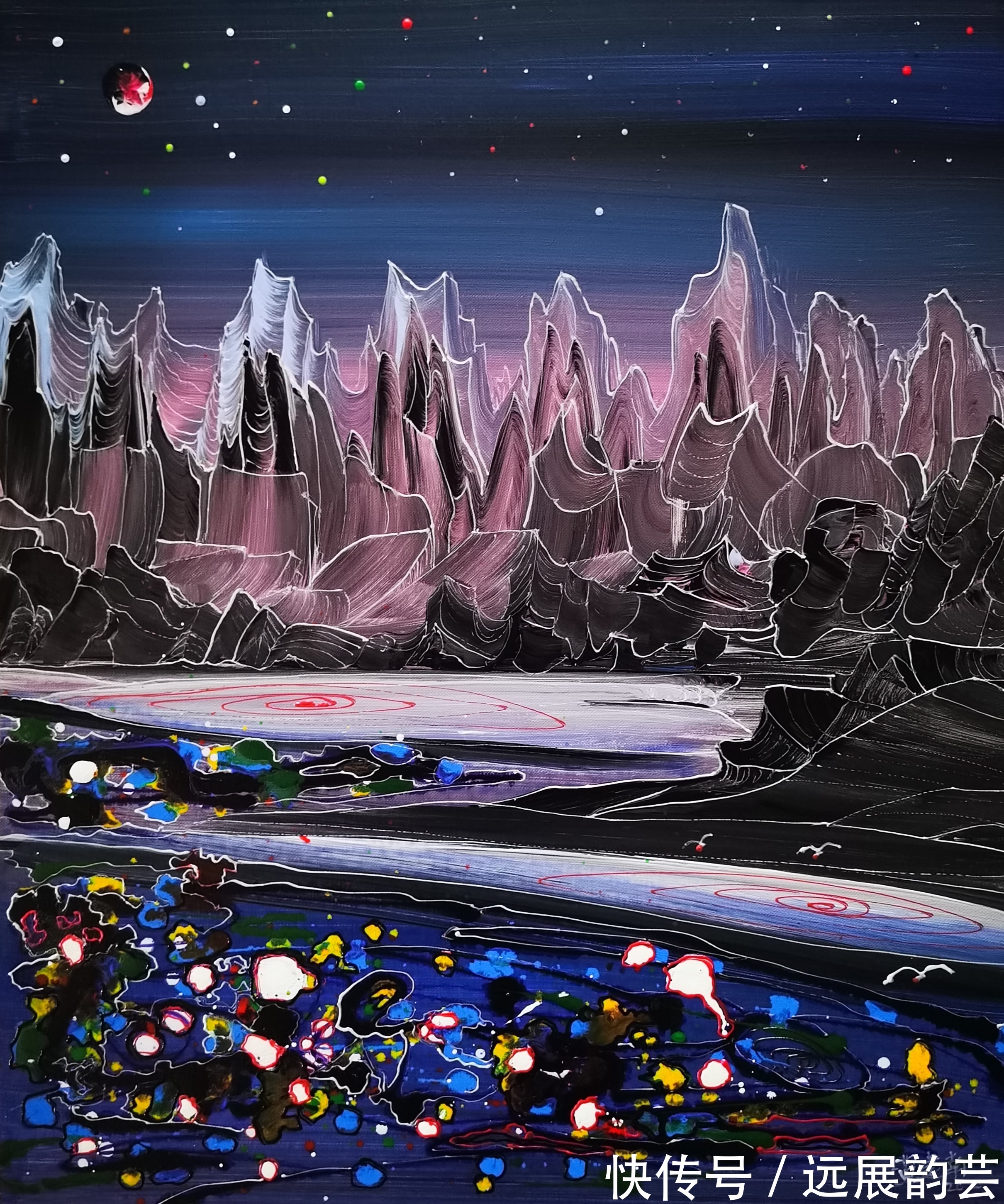 画作|黄建南画作:近看回味无穷,远看惊天动地