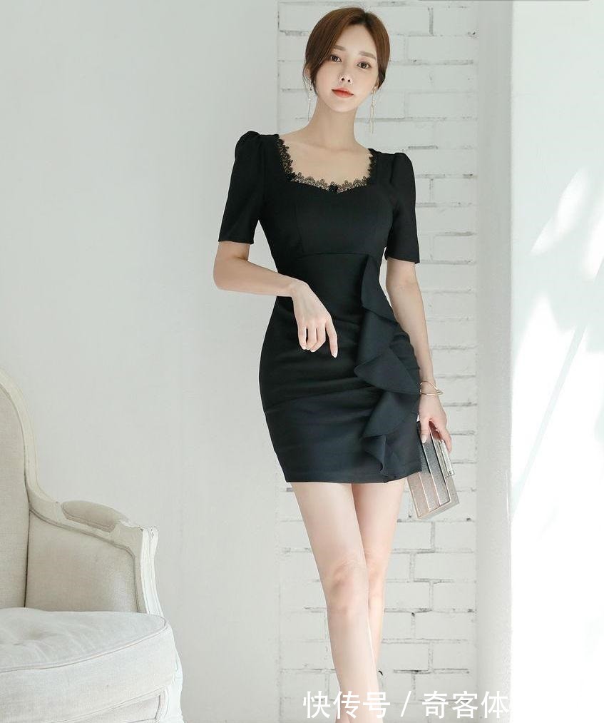 女性 一袭黑色连衣裙,穿出女性最知性的优雅风韵!