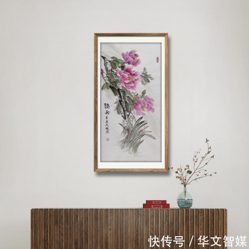 牡丹$家中挂画很讲究，挂上这幅画，助你富贵吉祥好运来